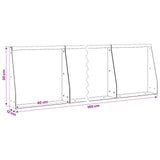 Retaining Wall 4 pcs 40 x 12 x 30 cm Steel Black 3449051
