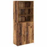 Highboard Old Wood 80 x 42.5 x 185 cm Engineered Wood 3402632