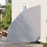 Collapsible Balcony Side Awning Grey 210x210 cm 41573