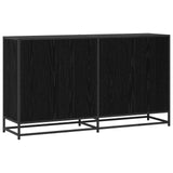 Sideboard Black Oak 134 x 35 x 76 cm Engineered Wood 3446628