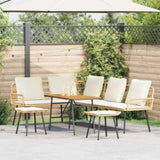 Garden Sofa Set 4 pcs Natural Poly Rattan 3328655