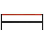 ZNTS Work Bench Frame Metal 150x57x79 cm Black and Red 147929