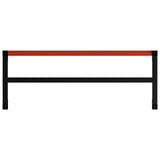 ZNTS Work Bench Frame Metal 150x57x79 cm Black and Red 147929