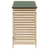Garden Shed with Roof Natural 59 x 56 x 113.5 cm Solid Fir Wood 42033452
