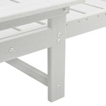Sun Lounger White 73.5 x 92 x 90cm HDPE 42006637
