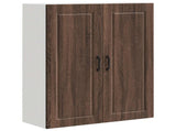 Wall Cabinet PORTO Brown Oak 80 x 31 x 100 cm Engineered Wood 885502
