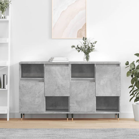 Sideboards 2 pcs Concrete Grey Engineered Wood 3190121