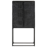 Sideboard Black 60x30x120 cm Solid Acacia and Mango Wood 321613
