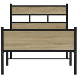 Bed Frame without Mattress Sonoma Oak 90x200 cm Engineered Wood 4017283