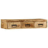 Wall-mounted TV Cabinet 100x30x19 cm Solid Rough Wood Mango 4017464