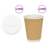 Paper Coffee Cups with Lids 1000 pcs 12oz 300ml 3325225