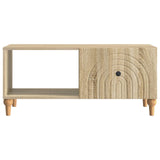 Coffee Table Sonoma Oak 90 x 50 x 40 cm Engineered Wood 894267