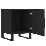 Bedside Cabinets 2 pcs Black 40x40x50 cm Engineered Wood 827615