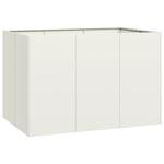 ZNTS Planter White 120x80x80 cm Steel 860788