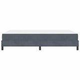 Box Spring Bed with Mattress Dark Grey 140 x 210 cm Fabric 3398744