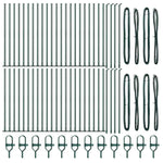Fence Post Other 52 pcs Silver 3.2 x 3.2 x 110 cm Steel 3350226