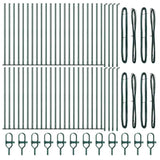 Fence Post Other 52 pcs Silver 3.2 x 3.2 x 110 cm Steel 3350226