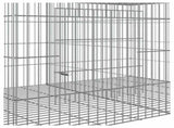 4-Panel Rabbit Cage 217x79x54 cm Galvanised Iron 171570