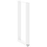 ZNTS Coffee Table Legs U-Shaped 2 pcs White 28x cm Steel 4013169