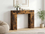 Fireplace Surround Smoked Oak 102 x 18 x 100.5 cm 8006602