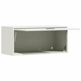 Wall Cabinet for Garage with Gas-lift Door White 883277
