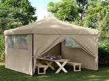 Party Tent Folding Taupe 292 x 292 x 315 cm Oxford Fabric 42023568
