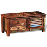 Reclaimed TV Hi-Fi Cabinet Side Cabinet Solid Wood 241629