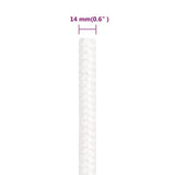 Boat Rope Full White 14 mm 100 m Polypropylene 152570