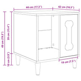 Dog House Smoked Oak 44 x 42 x 49 cm Engineered Wood 8000703