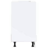Oven Cabinet Lucca White Engineered Wood 853757
