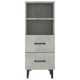Sideboard Concrete Grey 34.5x34x90 cm Engineered Wood 812370