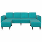 Sofa Set 3 pcs Turquoise Velvet 3335130