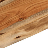 Wall Shelf 60x40x2.5 cm Rectangular Solid Wood Acacia Live Edge 370248