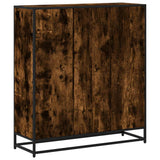 Bookcase Smoked Oak 97.5x33x107.5 cm Engineered Wood and Metal 3300862