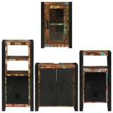 Bathroom Furniture Set 4 pcs Multicolour Solid Reclaimed Wood 3305697