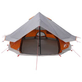 Tipi Tent with Roof Grey and Orange 700 x 700 x 395 cm 42028713