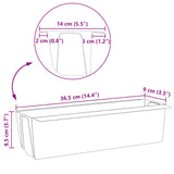 Flower Boxes for Euro Pallets 24 pcs Brown 36 x 13.5 x 9.5 cm 42037209