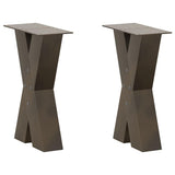 Coffee Table Legs X-Shaped 2 pcs Natural Steel 28x cm Steel 4012951