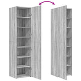 Highboard Grey Sonoma 45x42,5x185 cm Engineered Wood 3281411