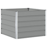 Planter Light Grey 100 x 100 x 75 cm Steel 42018131