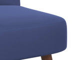 Slipper Chair Police Blue Velvet 42050524