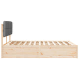 Bed Frame with Upholstered Headboard Light Grey 160 x 200 cm 3398184