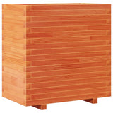Garden Planter Wax Brown 70x40x72 cm Solid Wood Pine 3282631