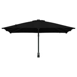 Garden Parasol Black 248.5 x 247.5 x 160 cm Polyester and Steel 42003257