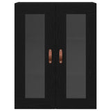 Wall Cabinet Black Oak 69.5 x 34 x 90 cm Engineered Wood 862161