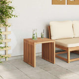Garden Side Table Brown 45 x 45.5 x 45.5 cm Solid Teak Wood 42006352