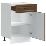 Kitchen Base Cabinet "Porto" Brown Oak Engineered Wood 853964