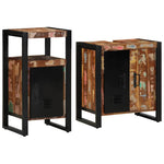 Bathroom Furniture Set 2 pcs Brown Solid reclaimed wood 3305599