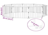 Dog Gate 10 pcs Black 60 x 60 cm Galvanised Steel 892023