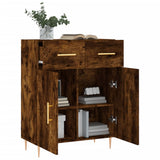 Sideboard Smoked Oak 69.5x34x90 cm Engineered Wood 827969